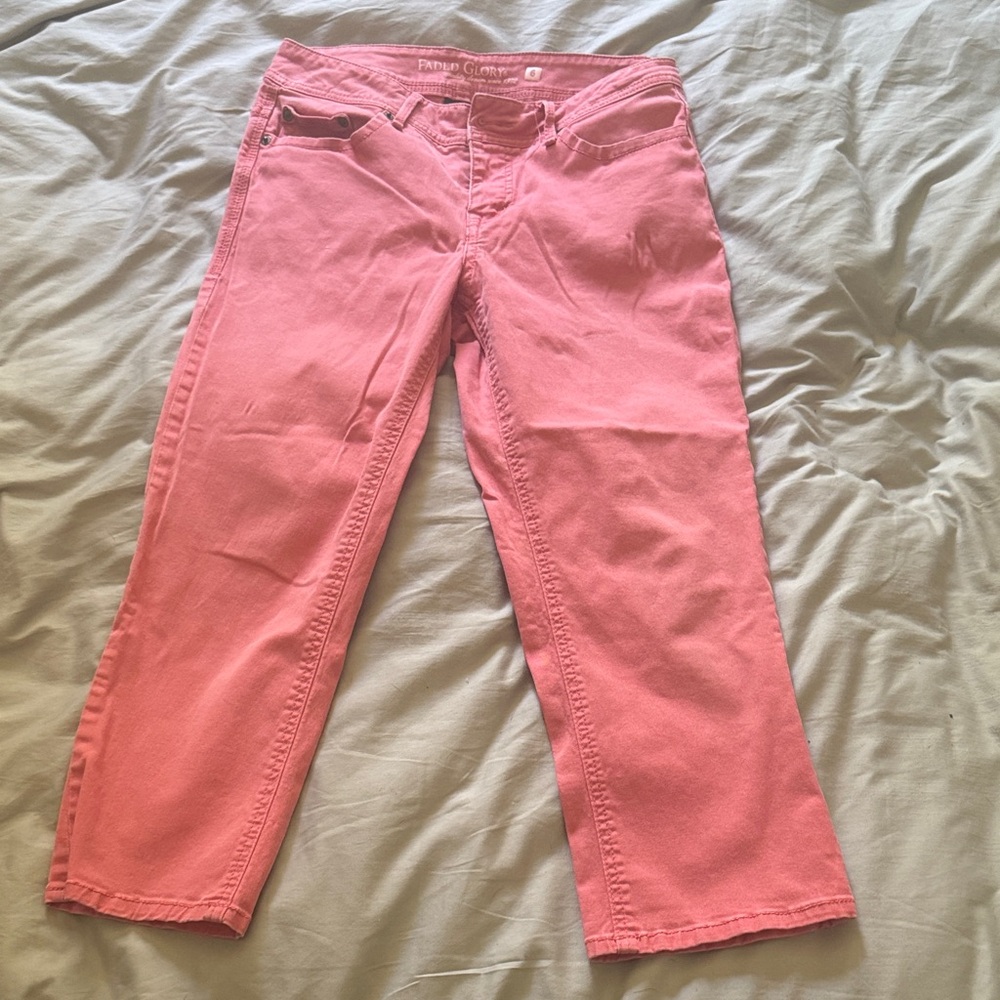 Pink Women's Capri